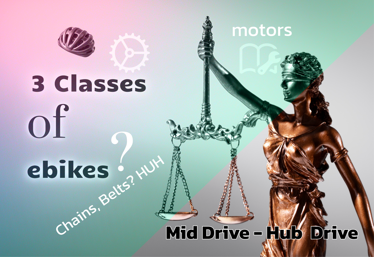 3 Classes of ebikes - drives, motors, chains, belts. Selecting the ideal ebike - guide